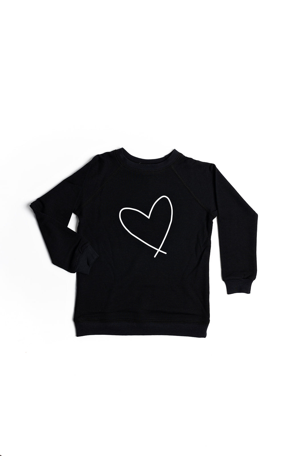 HEART || KIDS CREW BLACK