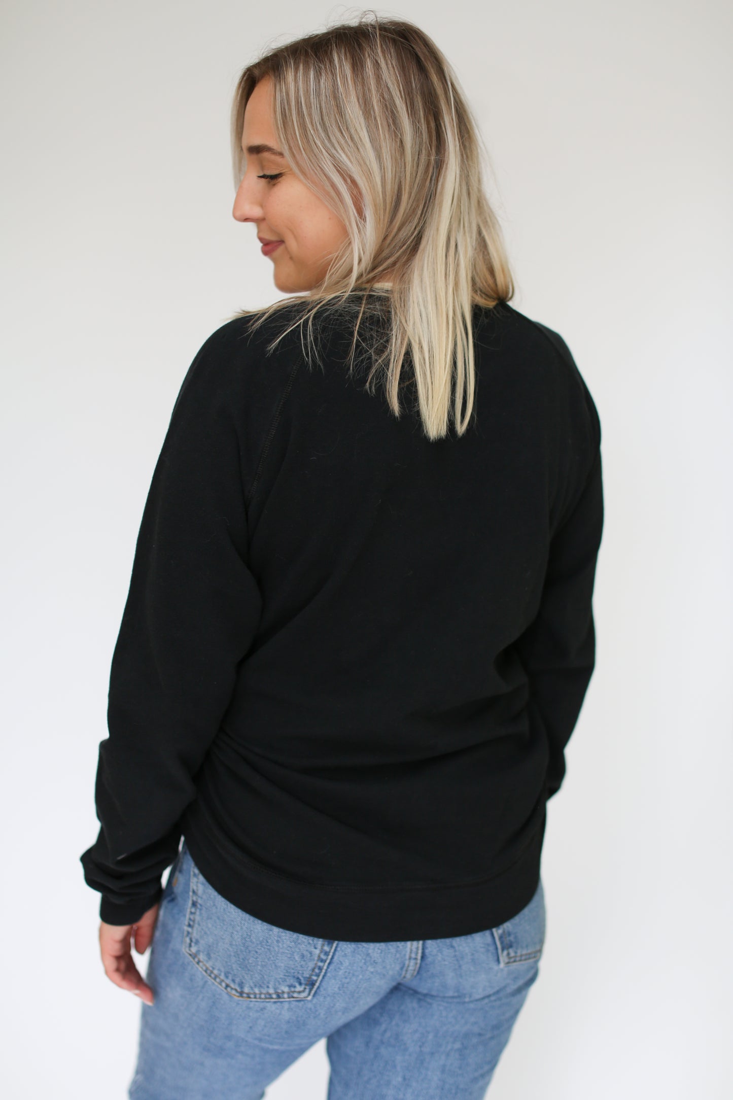 HEART || ADULT CREW BLACK ORIGINAL *** PRE SALE WILL SHIP IN LATE FALL***