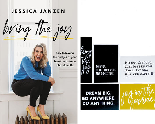 BRING THE JOY BUNDLE || SIGNED BOOK & QUOTE CARDS
