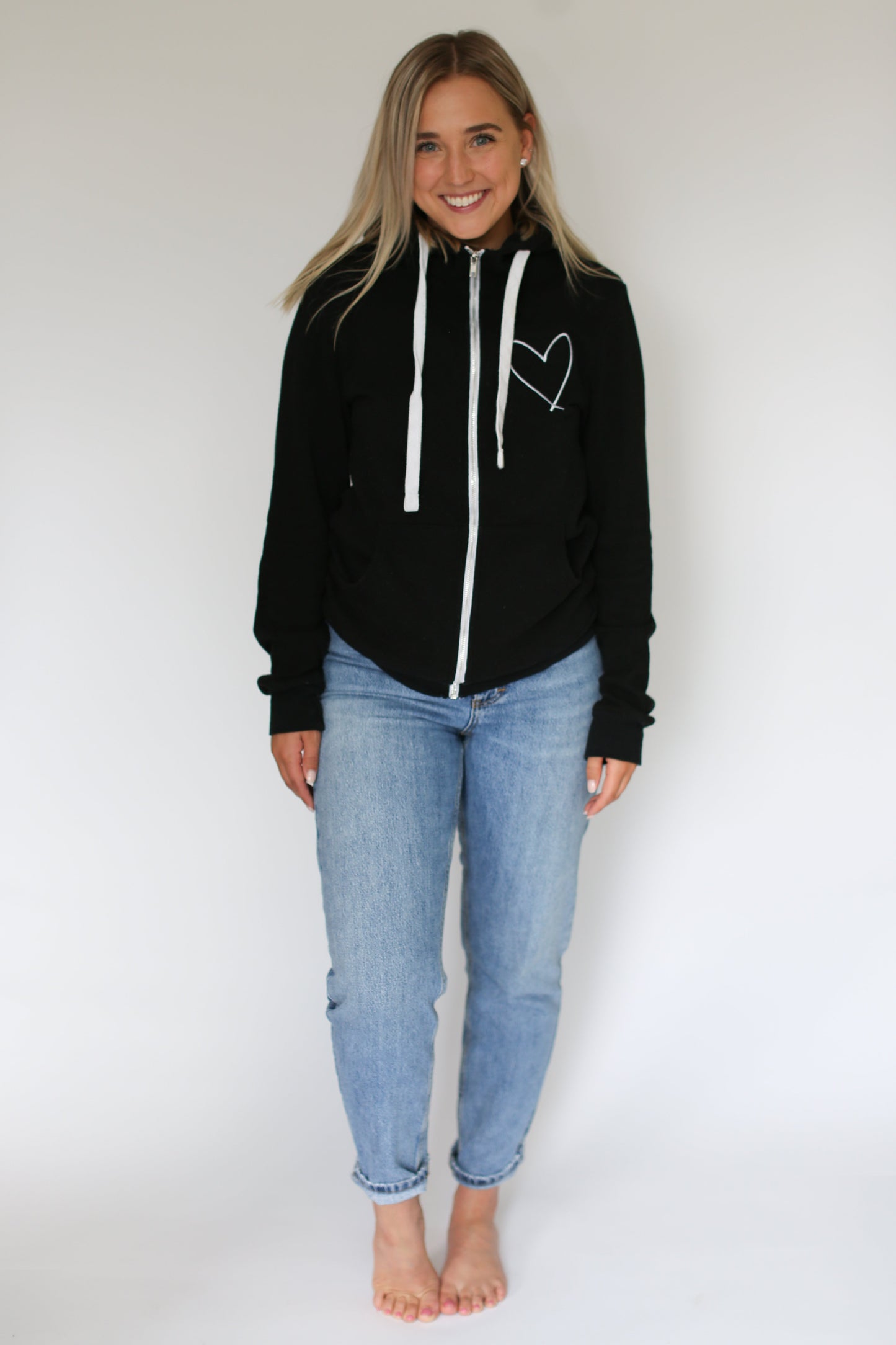 HEART || ADULT ZIP UP **** FINAL RUN EVER****