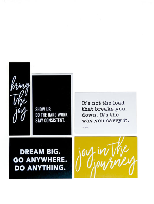 JOY || QUOTE CARDS