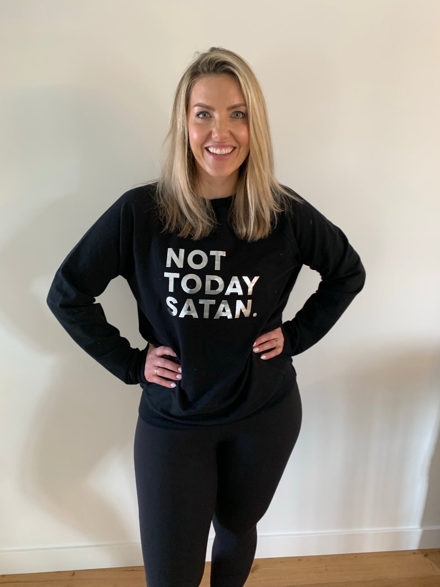 NOT TODAY SATAN || ADULT CREW BLACK